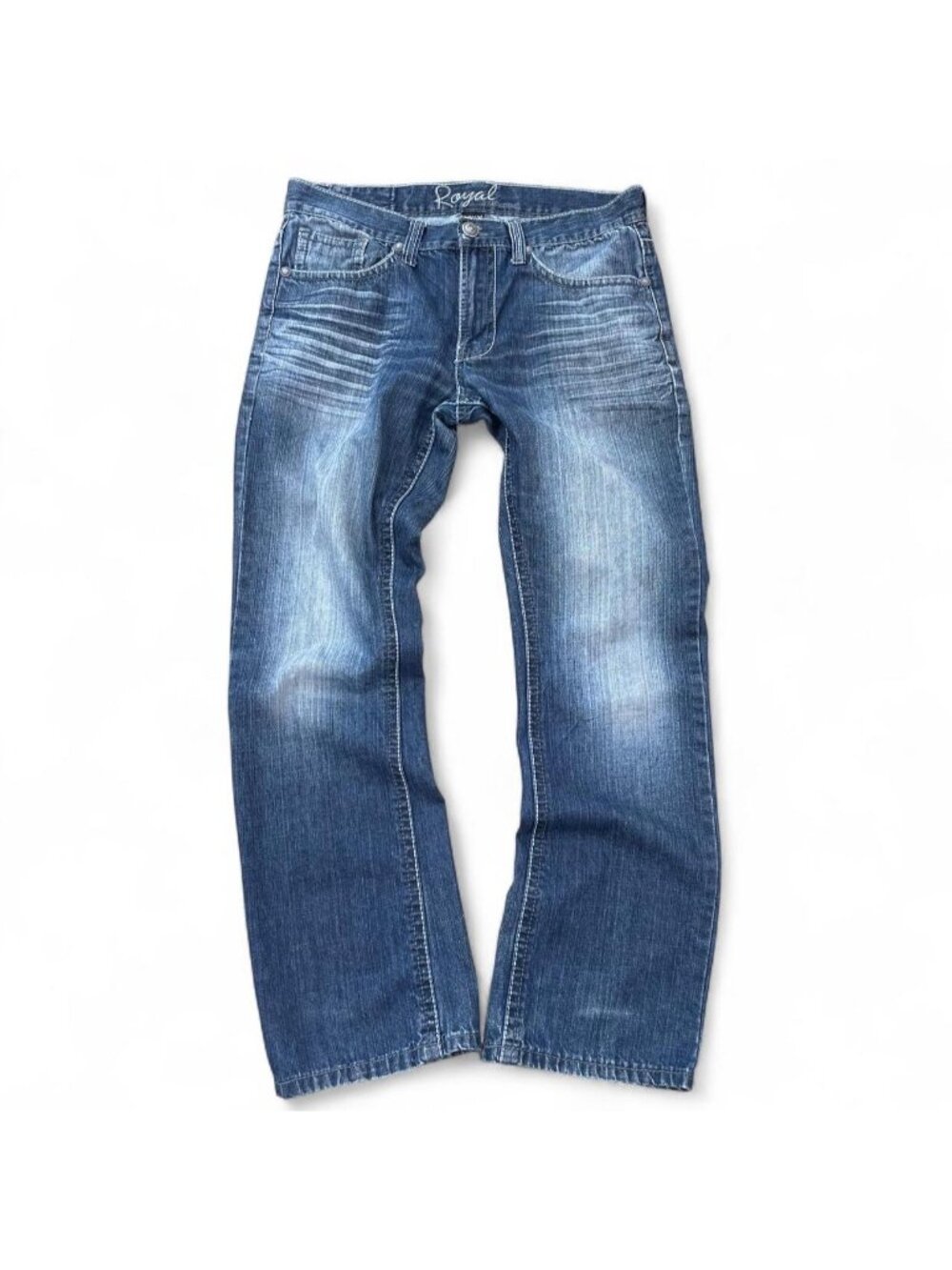 Y2K Royal Baggy Jeans Size 32